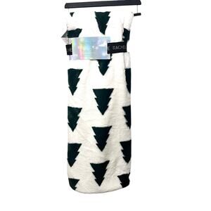 NWT Rachel Zoe Tik Tok Viral Christmas Trees Faux Fur Oversized Throw 50”x70”